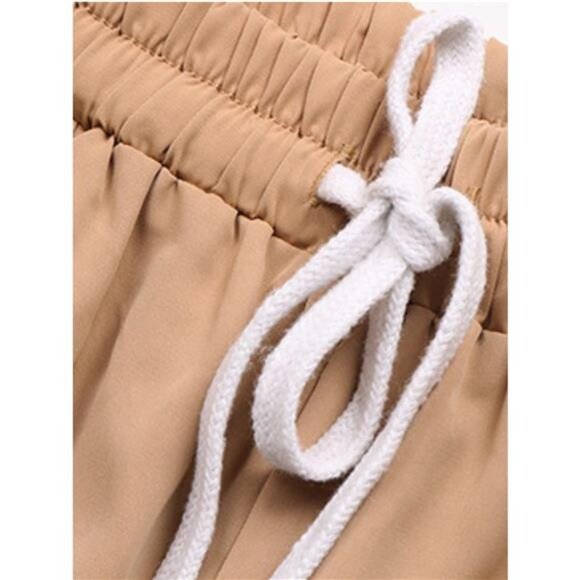 Wide Leg Drawstring Casual Pants - Picture 7 of 8